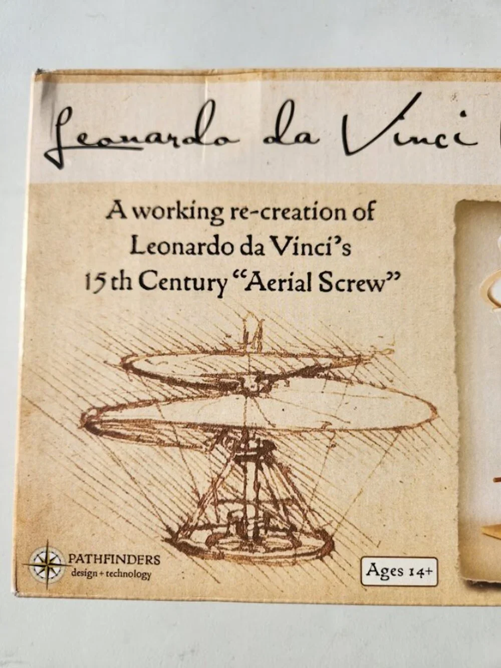 NEW Pathfinders Leonardo Da Vinci Helicopter STEM Kit Physics Science Engineerin